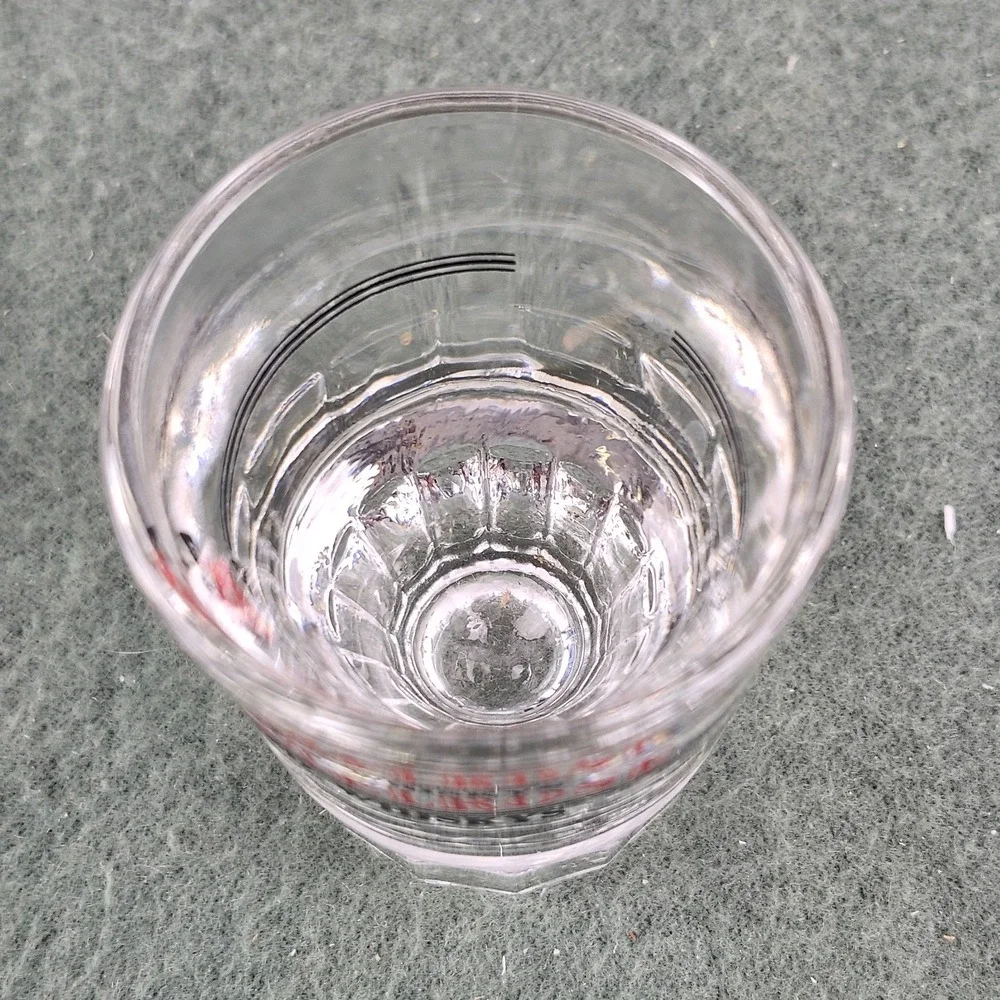 Vintage Melrose Aged‎ Whisky Clear Shot Glass Barware